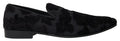 Mocassins habillés en brocart noir Dolce &amp; Gabbana