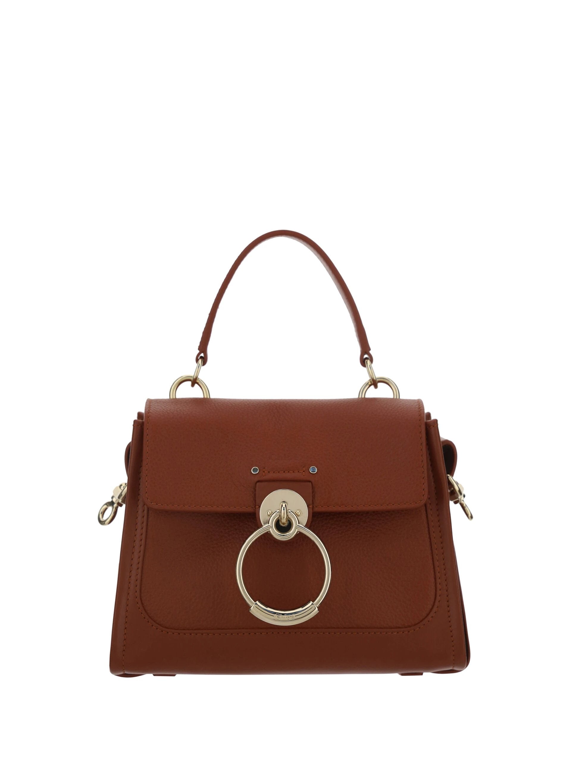 Chloé Brown Calf Leather Tess Handbag by Chloé