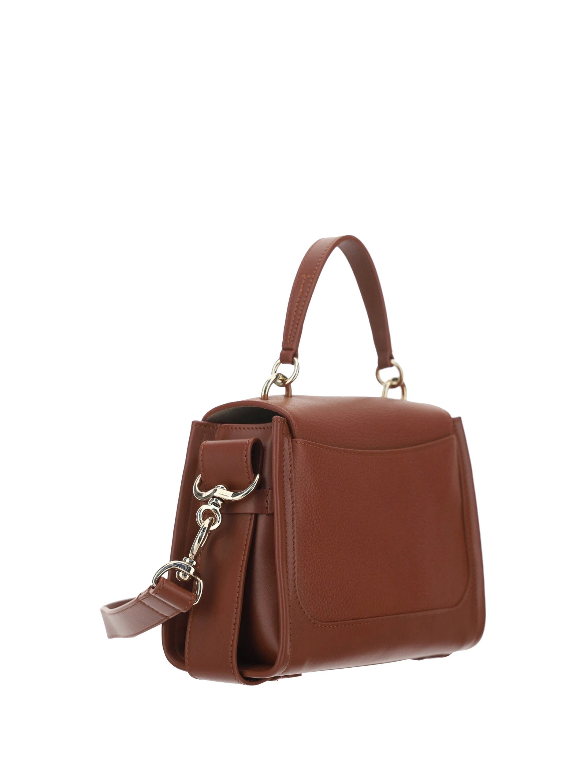 Chloé Brown Calf Leather Tess Handbag by Chloé