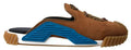Sandales Dolce &amp; Gabbana NS1 à logo couronne en daim marron