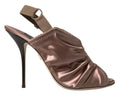 Dolce & Gabbana Light brown Slingback Corset Style Fastening stiletto heels by Dolce & Gabbana
