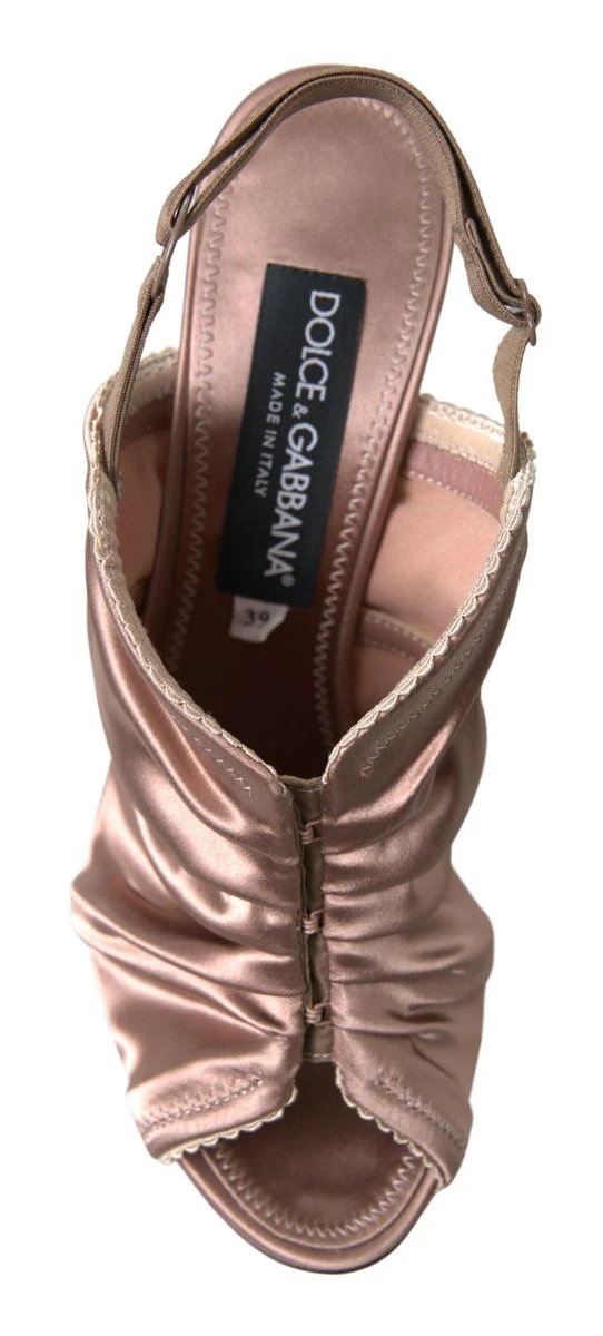 Dolce & Gabbana Light brown Slingback Corset Style Fastening stiletto heels by Dolce & Gabbana