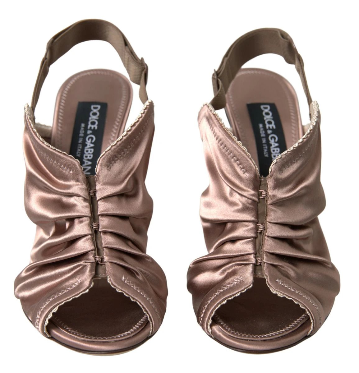 Dolce & Gabbana Light brown Slingback Corset Style Fastening stiletto heels by Dolce & Gabbana