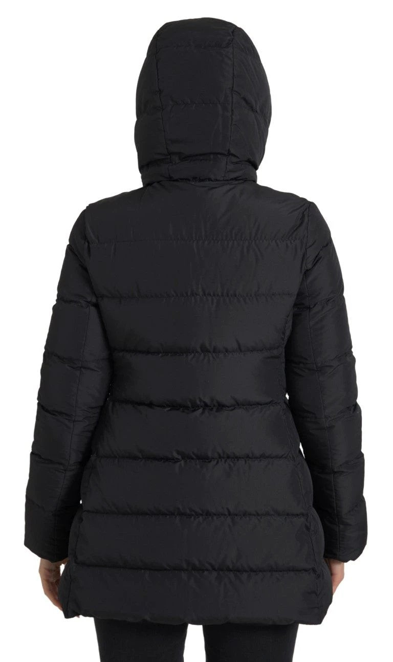 Dolce & Gabbana Black Polyester Hooded Reversible Jacket by Dolce & Gabbana
