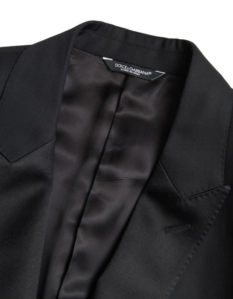 Dolce & Gabbana Black Wool Single Breasted MARTINI Blazer by Dolce & Gabbana