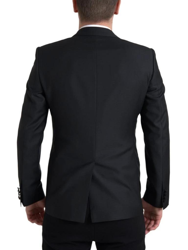 Dolce & Gabbana Black Wool Single Breasted MARTINI Blazer by Dolce & Gabbana