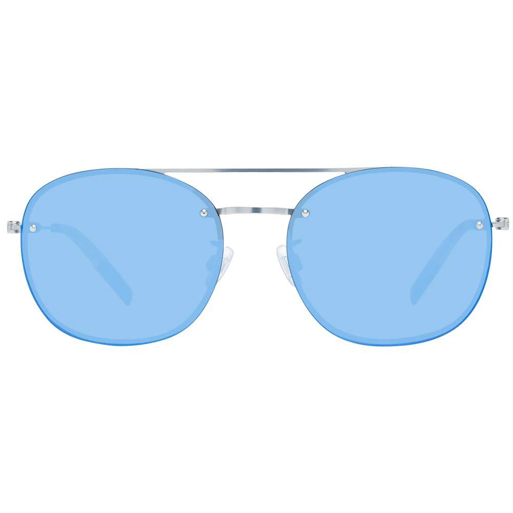 Lunettes de soleil Tommy Hilfiger bleues en métal et plastique