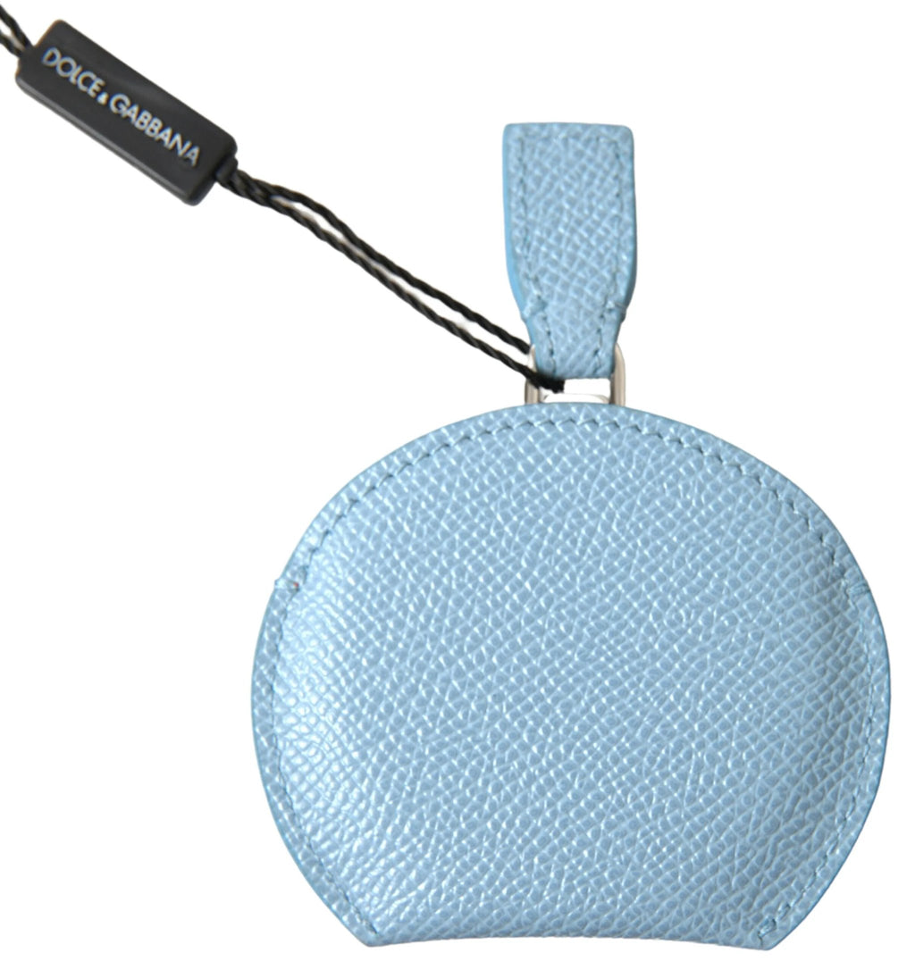 Dolce & Gabbana Light Blue Calfskin Leather Mirror Holder by Dolce & Gabbana
