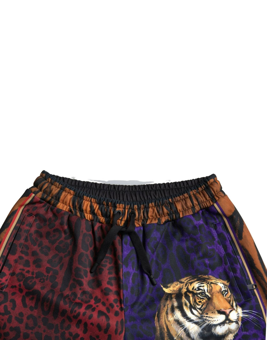 Dolce & Gabbana Multicolor Tiger Print Men Bermuda Shorts by Dolce & Gabbana