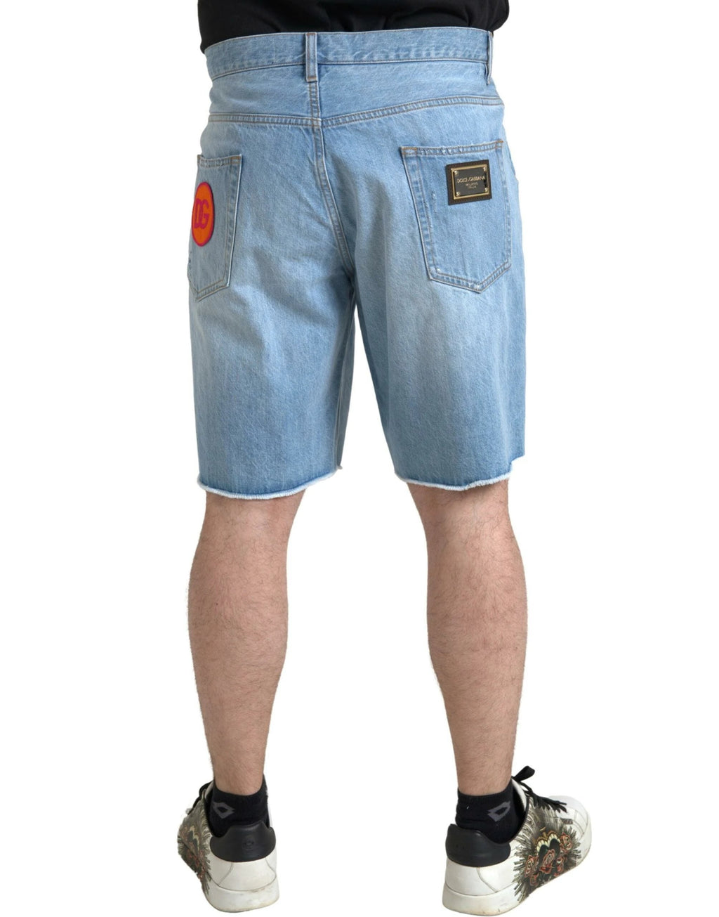 Dolce & Gabbana Light Blue Cotton Men Bermuda Denim Shorts by Dolce & Gabbana