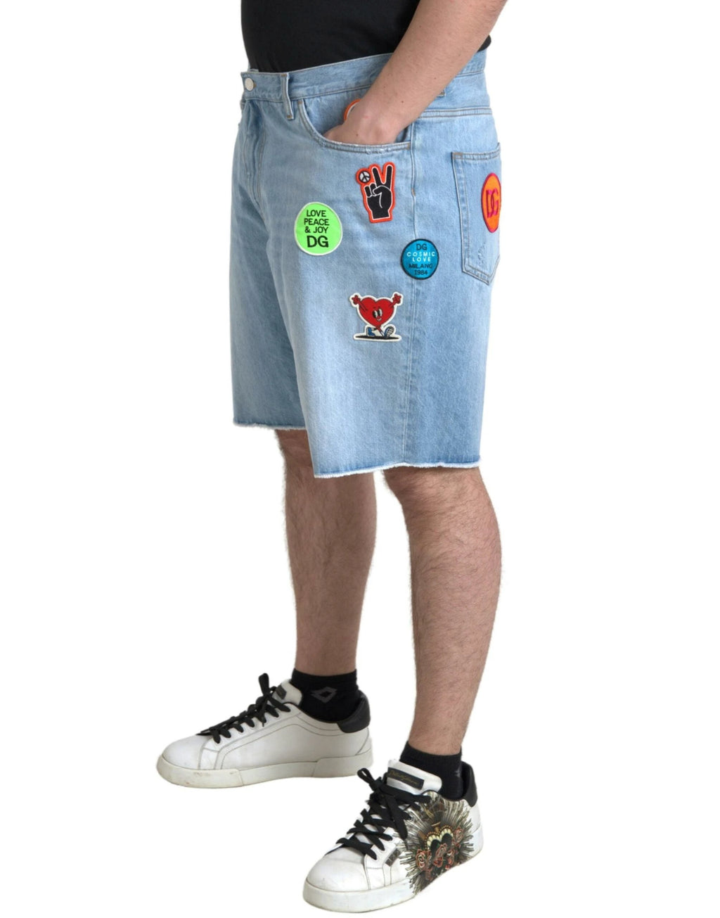 Dolce & Gabbana Light Blue Cotton Men Bermuda Denim Shorts by Dolce & Gabbana