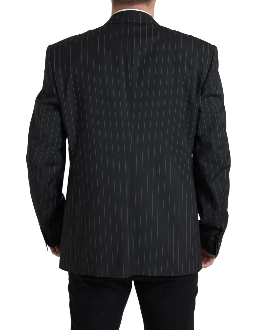 Dolce & Gabbana Black Stripe Single Breasted SICILIA Blazer by Dolce & Gabbana