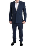 Dolce & Gabbana Blue 2 Piece Single Breasted SICILIA Suit by Dolce & Gabbana