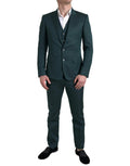 Dolce & Gabbana Green 3 Piece Single Breasted MARTINI Suit by Dolce & Gabbana
