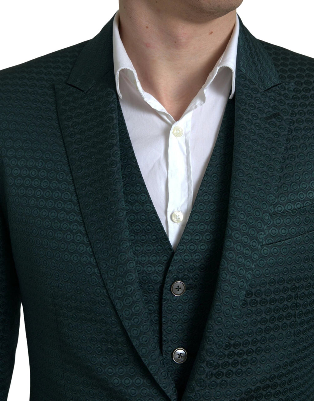 Dolce & Gabbana Green 3 Piece Single Breasted MARTINI Suit by Dolce & Gabbana