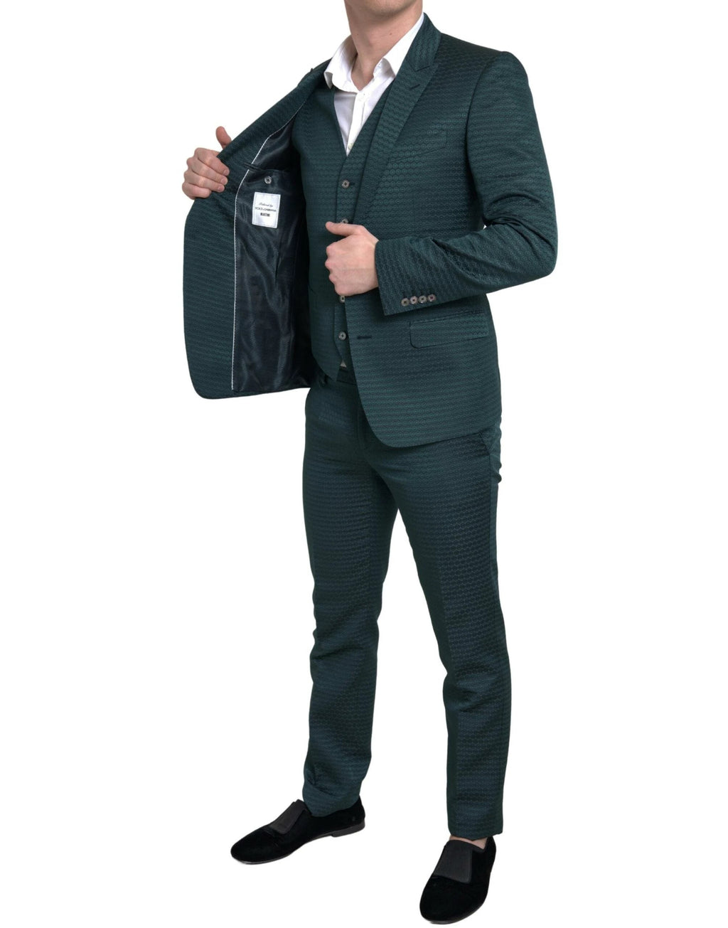 Dolce & Gabbana Green 3 Piece Single Breasted MARTINI Suit by Dolce & Gabbana