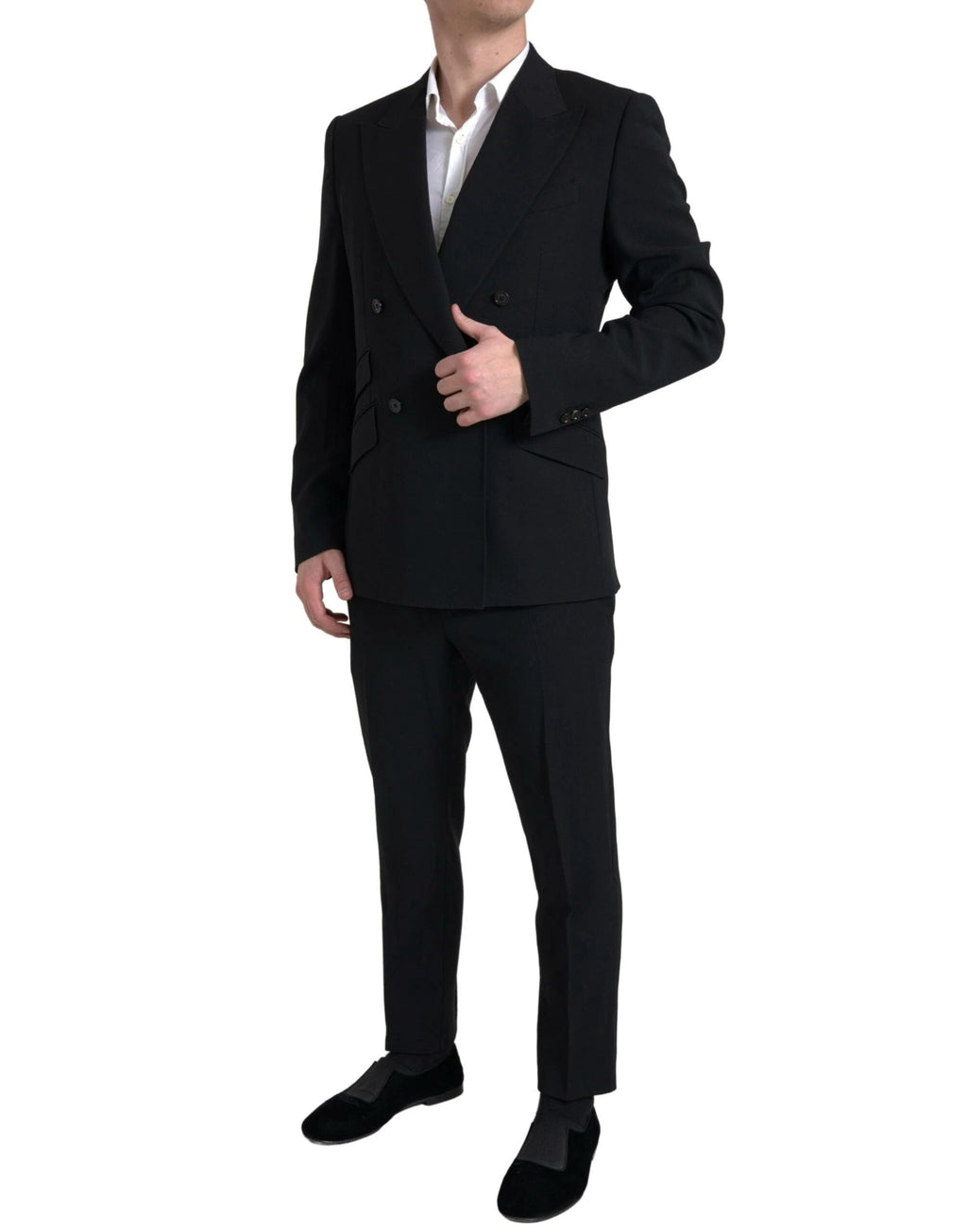 Dolce & Gabbana Black 2 Piece Double Breasted SICILIA Suit by Dolce & Gabbana