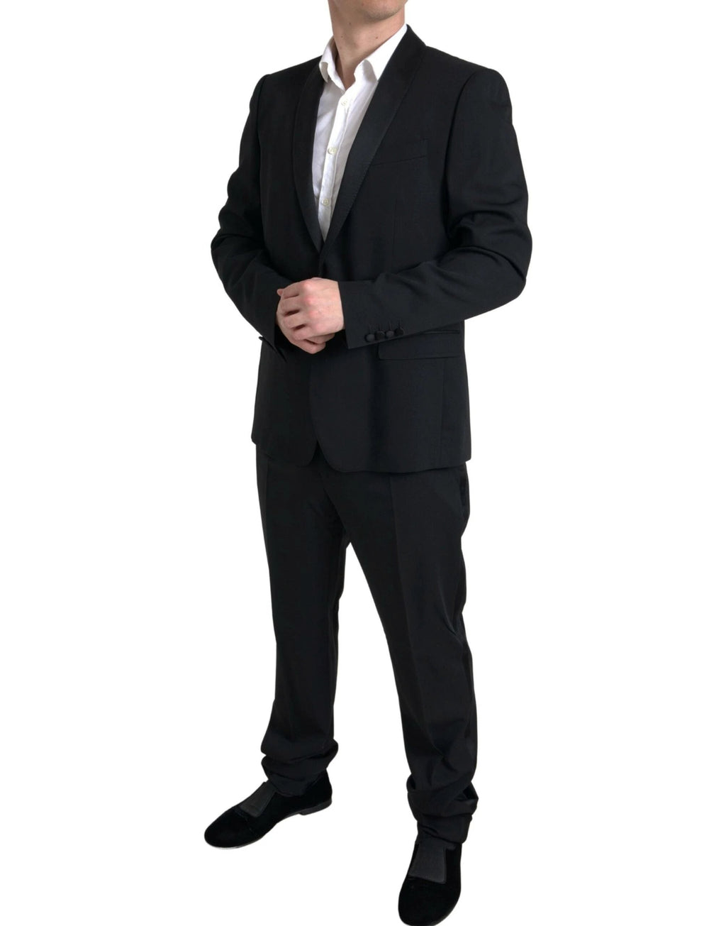 Dolce & Gabbana Black 2 Piece Single Breasted MARTINI Suit by Dolce & Gabbana