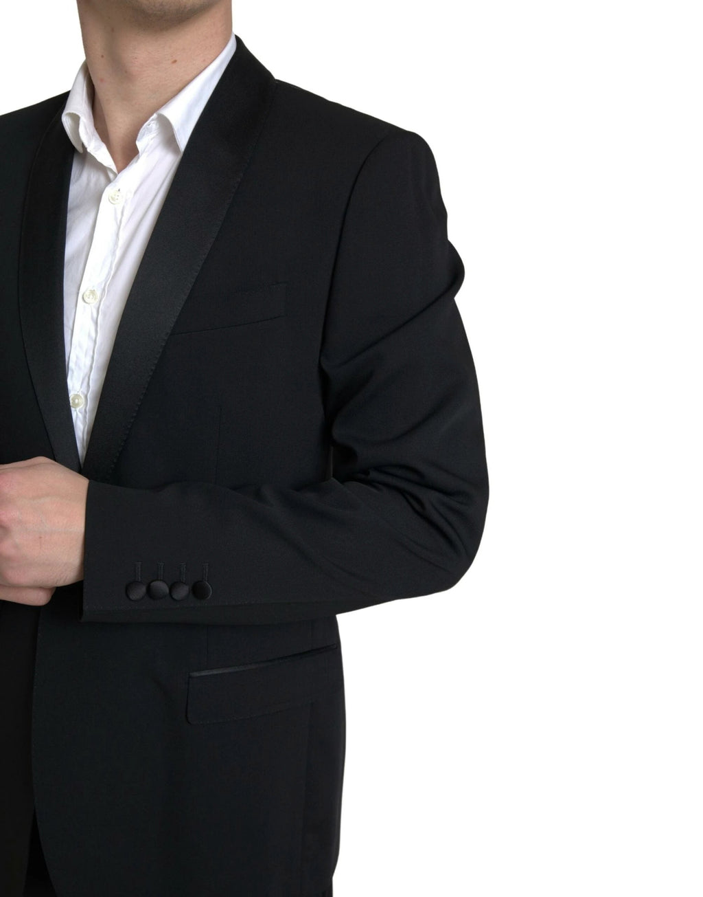 Dolce & Gabbana Black 2 Piece Single Breasted MARTINI Suit by Dolce & Gabbana