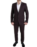Dolce & Gabbana Maroon 2 Piece Single Breasted MARTINI Suit by Dolce & Gabbana