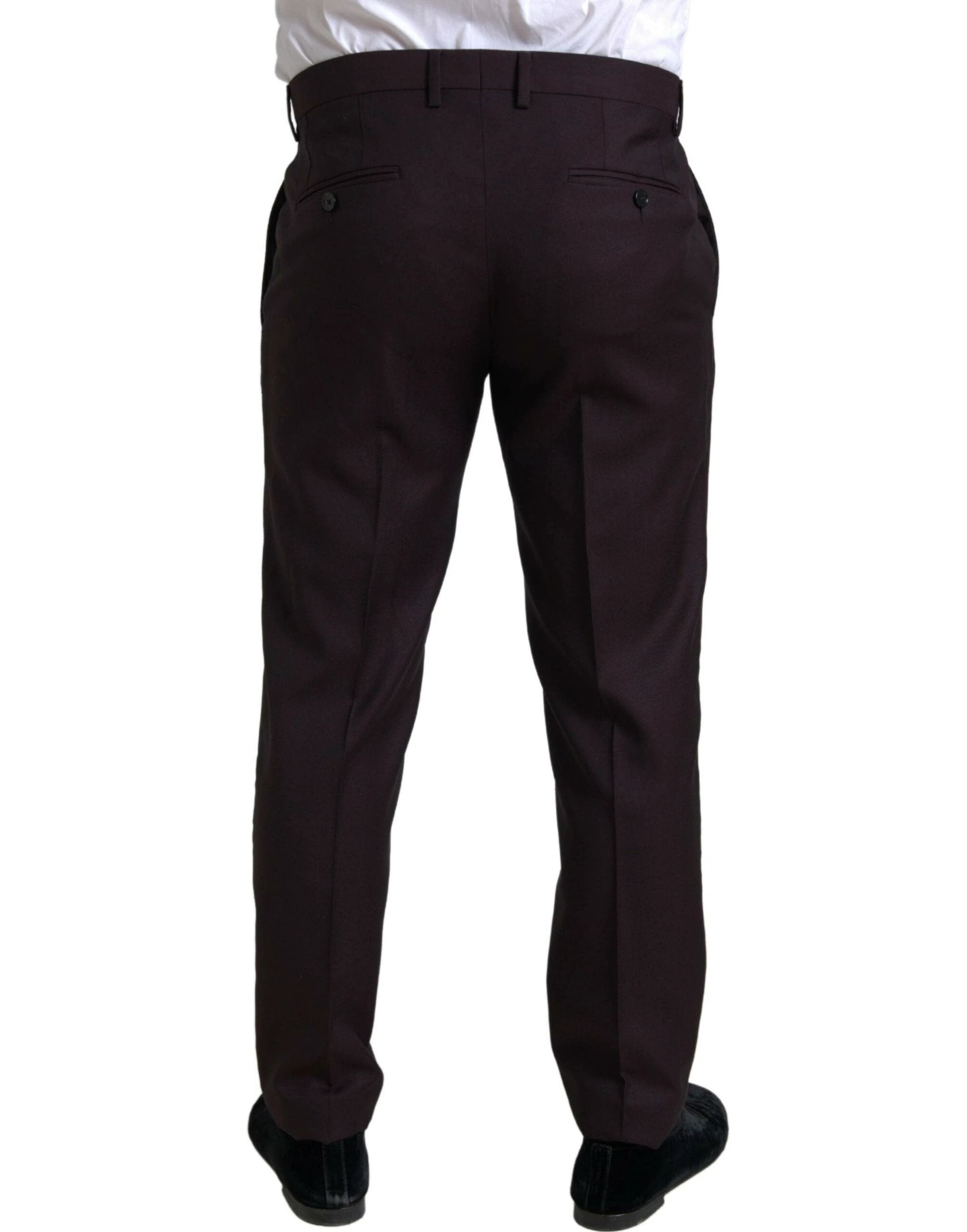 Dolce & Gabbana Maroon 2 Piece Single Breasted MARTINI Suit by Dolce & Gabbana
