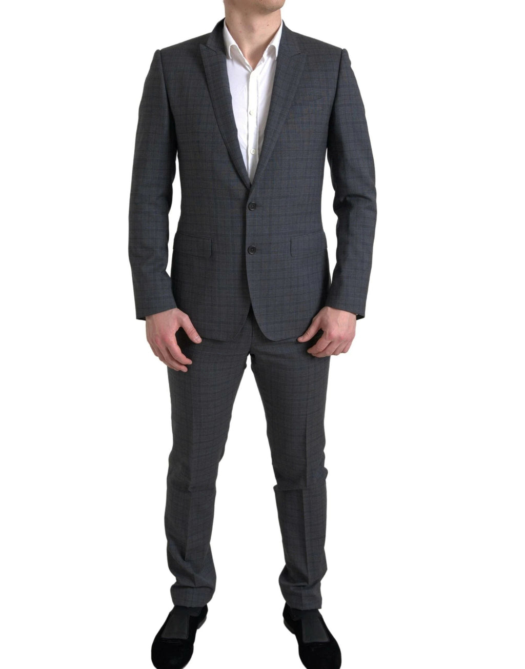 Dolce & Gabbana Gray 2 Piece Single Breasted MARTINI Suit by Dolce & Gabbana