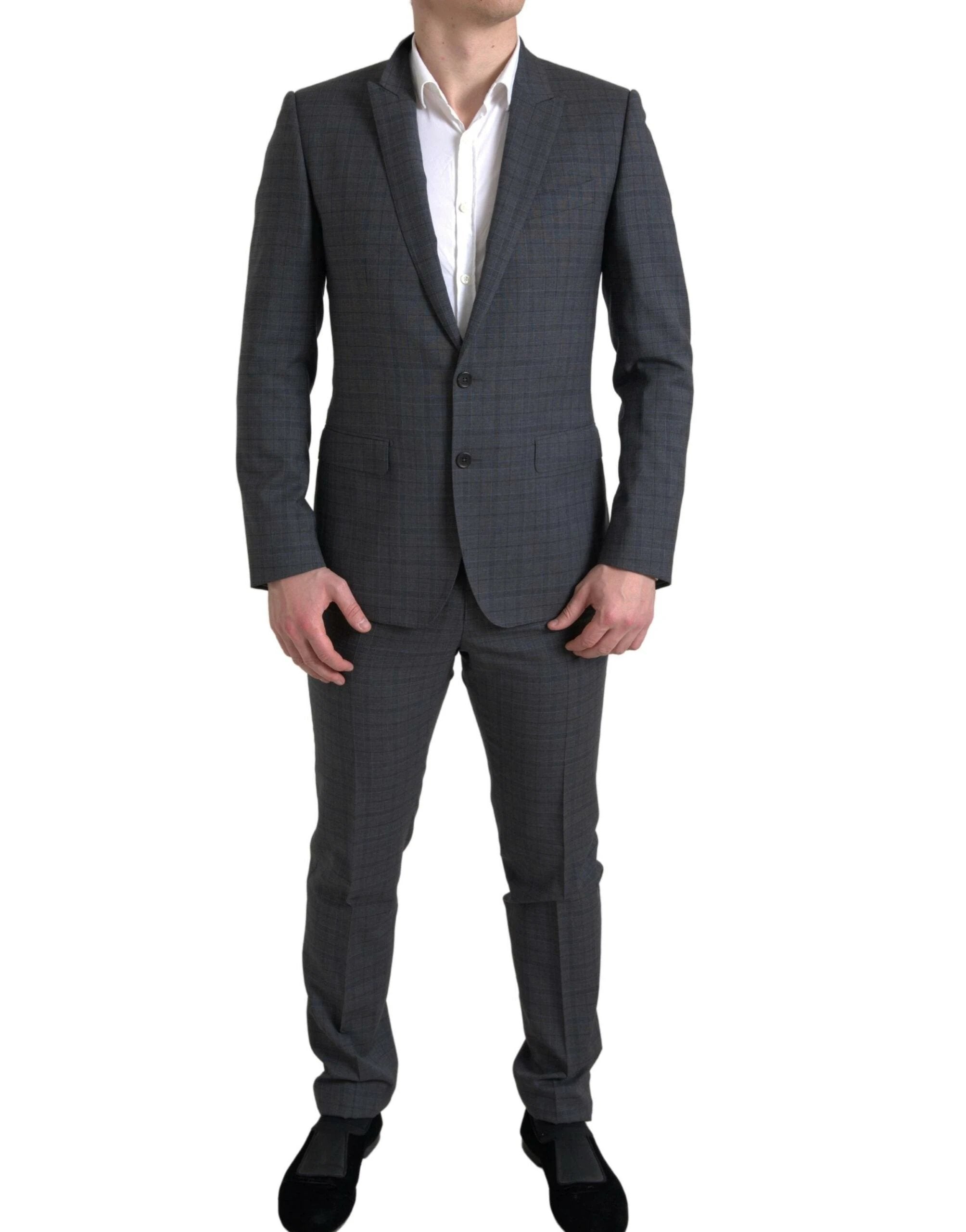 Dolce & Gabbana Gray 2 Piece Single Breasted MARTINI Suit by Dolce & Gabbana