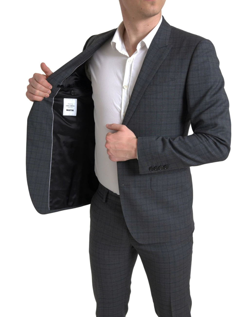 Dolce & Gabbana Gray 2 Piece Single Breasted MARTINI Suit by Dolce & Gabbana