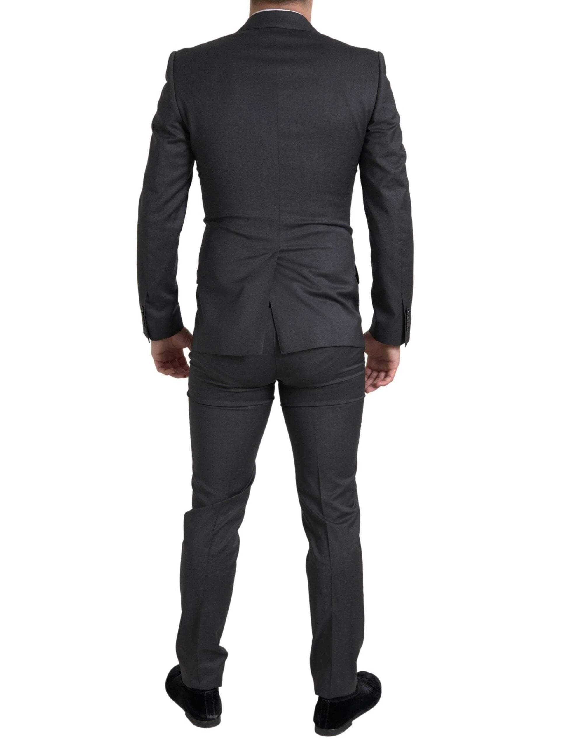 Dolce & Gabbana Gray 2 Piece Double Breasted SICILIA Suit by Dolce & Gabbana