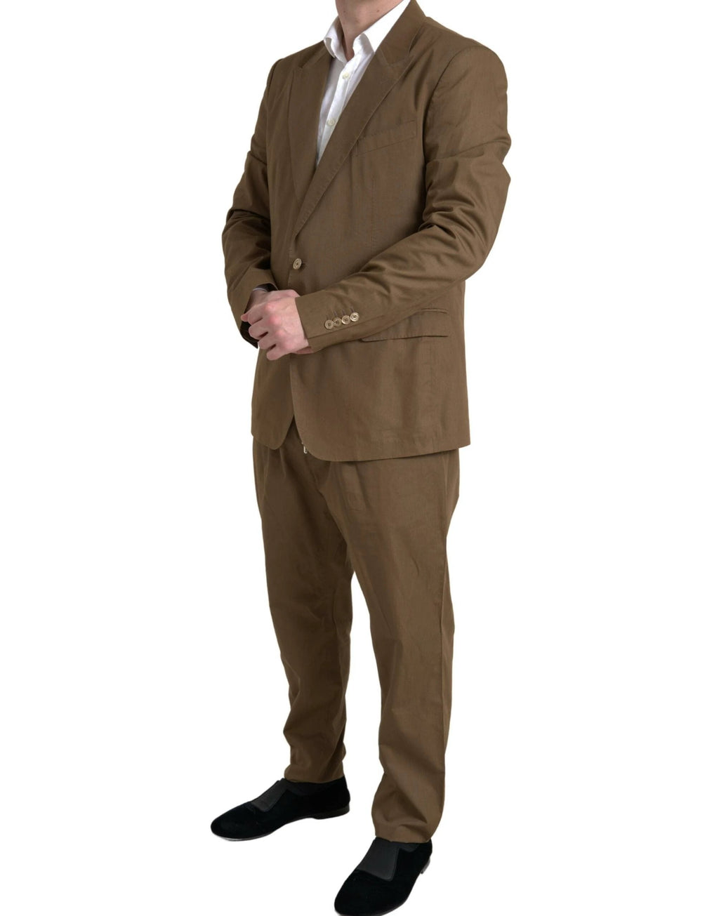 Dolce & Gabbana Brown 2 Piece Single Breasted TAORMINA Suit by Dolce & Gabbana