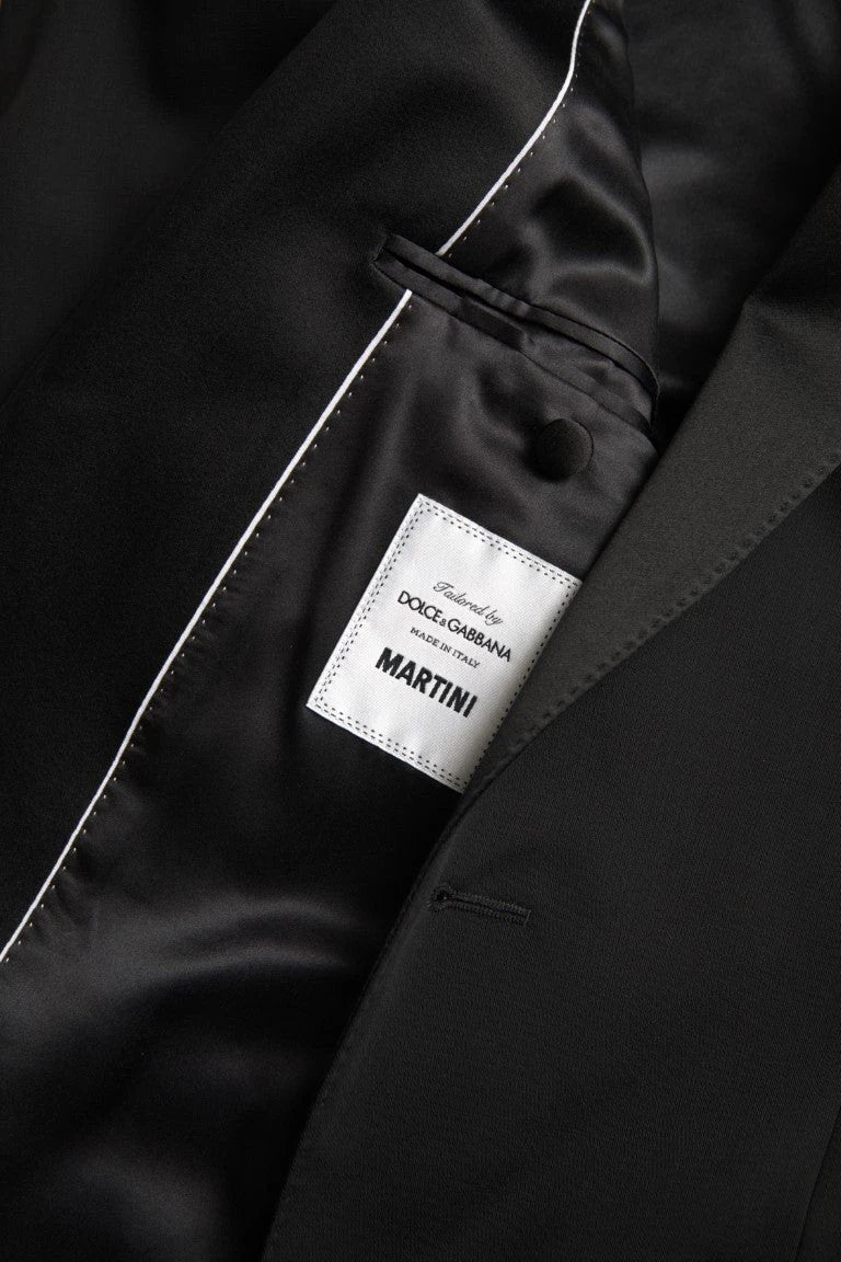 Dolce & Gabbana Black Wool Single Breasted MARTINI Blazer by Dolce & Gabbana