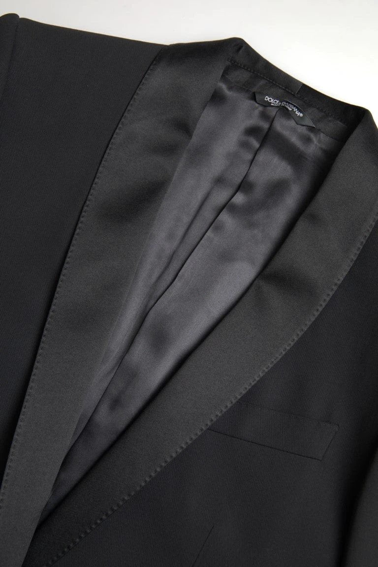 Dolce & Gabbana Black Wool Single Breasted MARTINI Blazer by Dolce & Gabbana