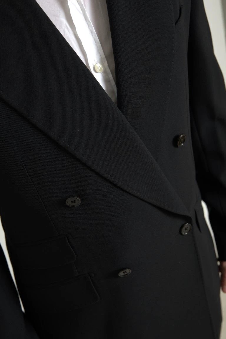 Dolce & Gabbana Black 2 Piece Double Breasted SICILIA Suit by Dolce & Gabbana
