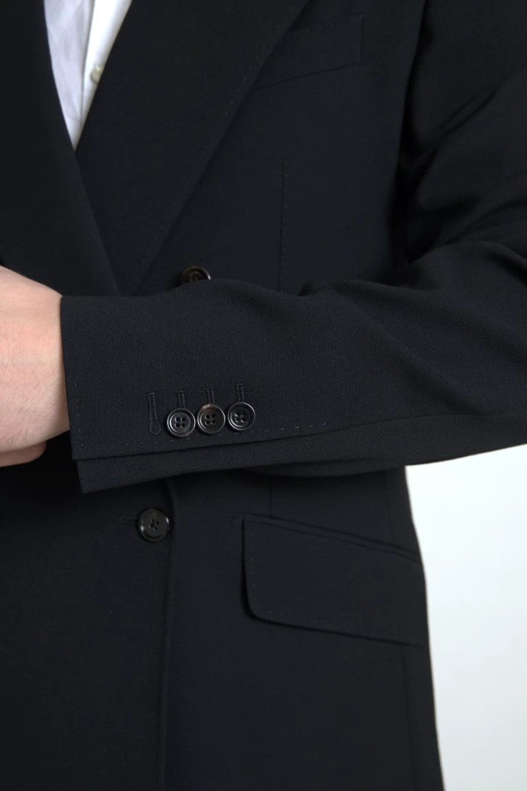 Dolce & Gabbana Black 2 Piece Double Breasted SICILIA Suit by Dolce & Gabbana