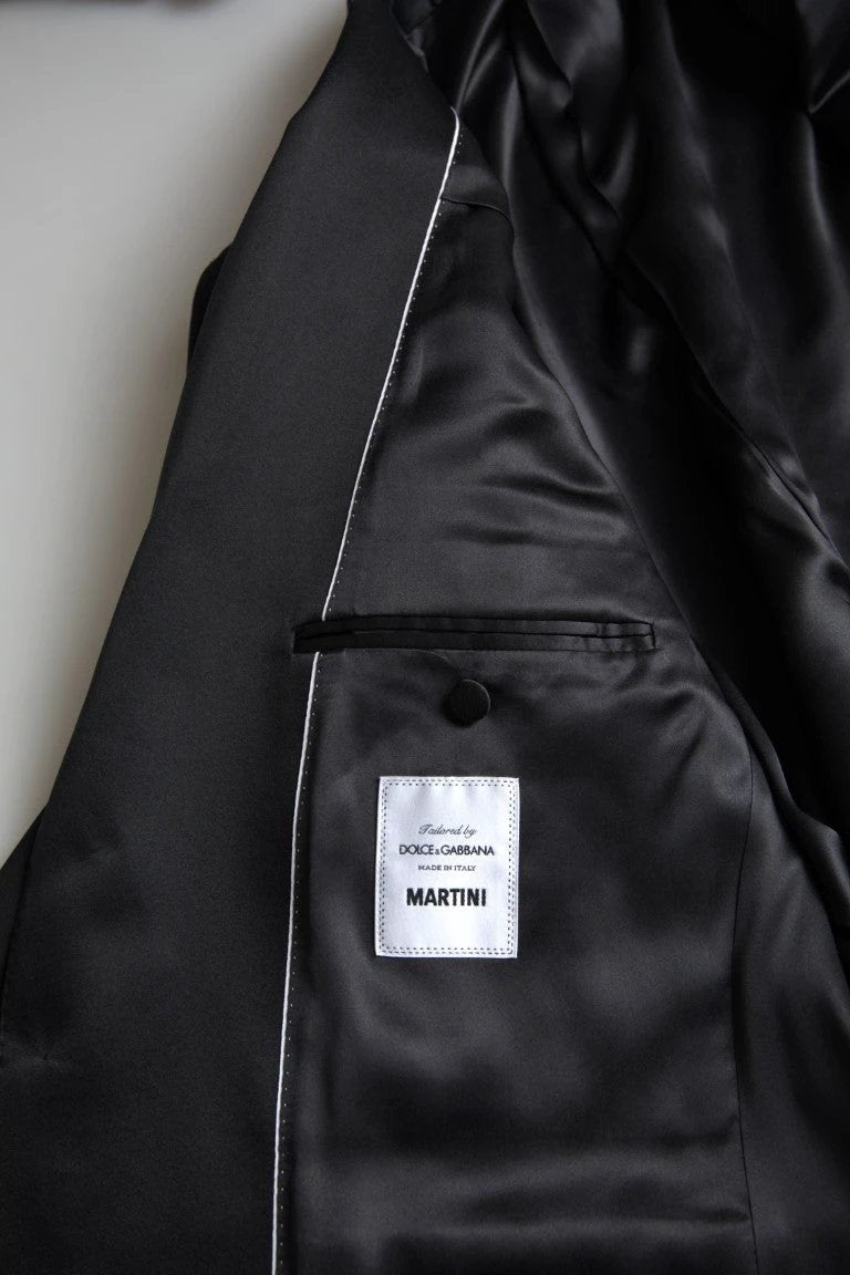 Dolce & Gabbana Black 2 Piece Single Breasted MARTINI Suit by Dolce & Gabbana