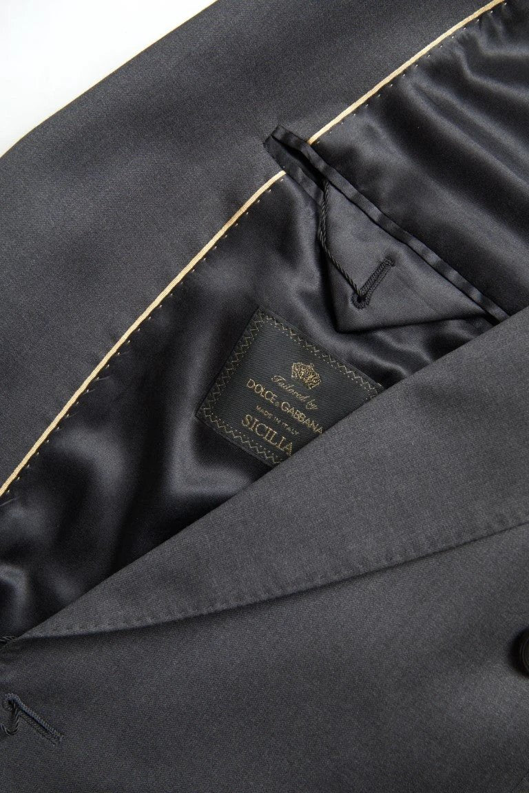 Dolce & Gabbana Gray 2 Piece Double Breasted SICILIA Suit by Dolce & Gabbana