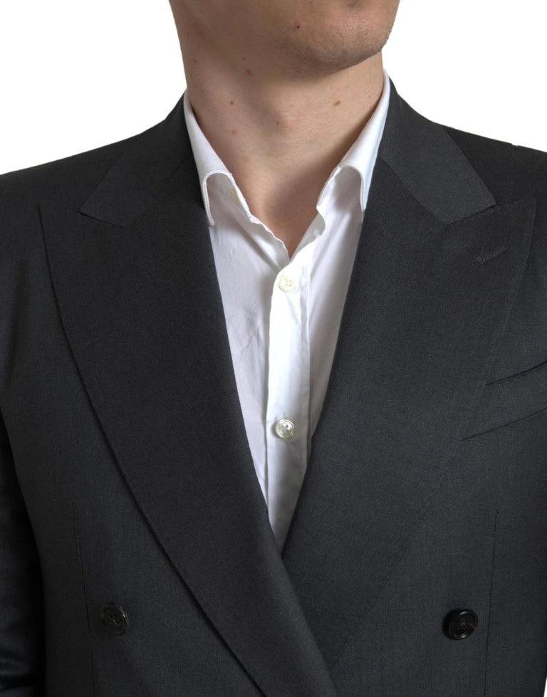 Dolce & Gabbana Gray 2 Piece Double Breasted SICILIA Suit by Dolce & Gabbana