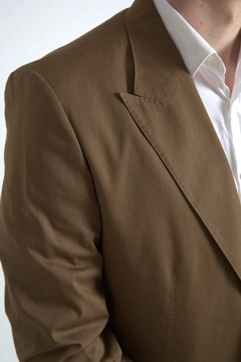 Dolce & Gabbana Brown 2 Piece Single Breasted TAORMINA Suit by Dolce & Gabbana
