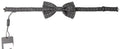 Dolce & Gabbana Black White Pattern Adjustable Neck Papillon Bow Tie by Dolce & Gabbana