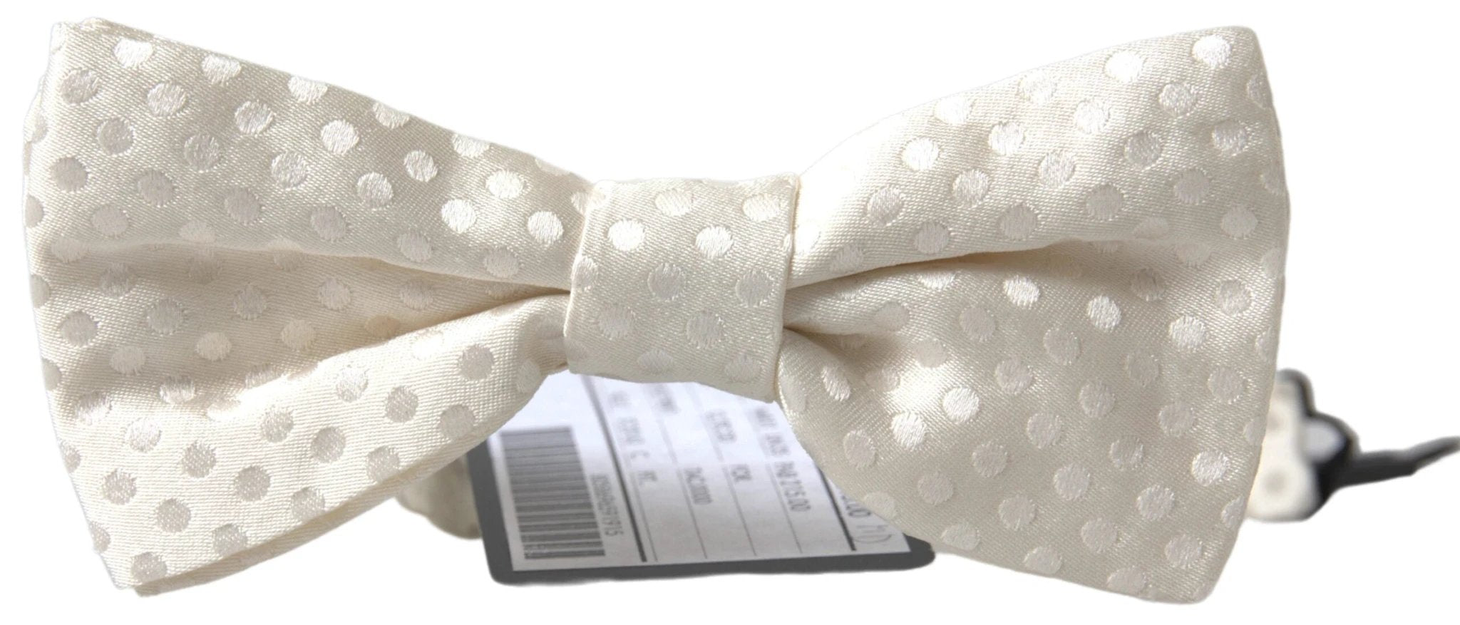 Dolce & Gabbana Ivory Fantasy Pattern Adjustable Neck Papillon Bow Tie by Dolce & Gabbana