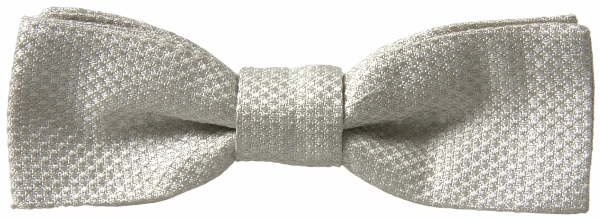 Dolce & Gabbana Ivory Silk Adjustable Neck Papillon Men Bow Tie by Dolce & Gabbana
