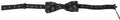Dolce & Gabbana Black Patterned Silk Adjustable Men Neck Papillon Bow Tie by Dolce & Gabbana