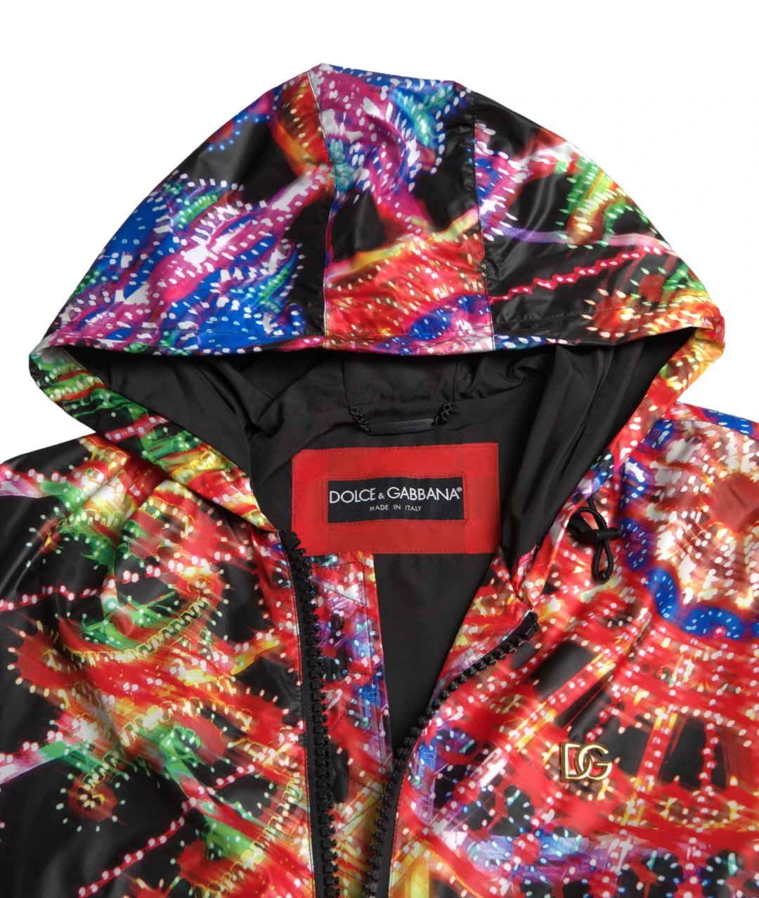 Dolce & Gabbana Multicolor Hooded Sweatshirt Sweater by Dolce & Gabbana