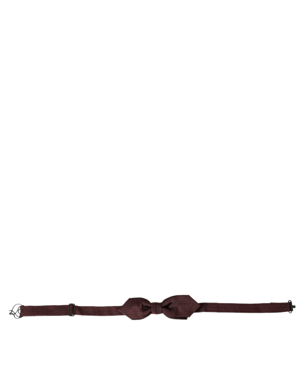 Dolce & Gabbana Red Bordeaux Silk Slim Adjustable Neck Papillon Bow Tie by Dolce & Gabbana