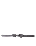 Dolce & Gabbana Gray Polka Dots Silk Adjustable Neck Papillon Bow Tie by Dolce & Gabbana