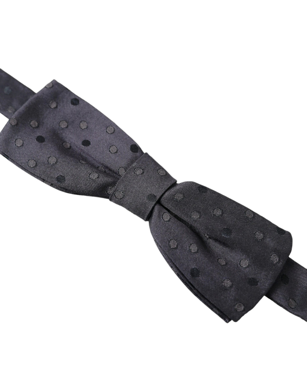 Dolce & Gabbana Blue Polka Dot Silk Adjustable Neck Men Papillon Bow Tie by Dolce & Gabbana