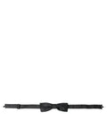 Dolce & Gabbana Gray Polka Dot Silk Adjustable Neck Men Papillon Bow Tie by Dolce & Gabbana
