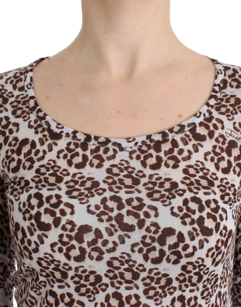 Cavalli Brown longsleeved lace top by Cavalli