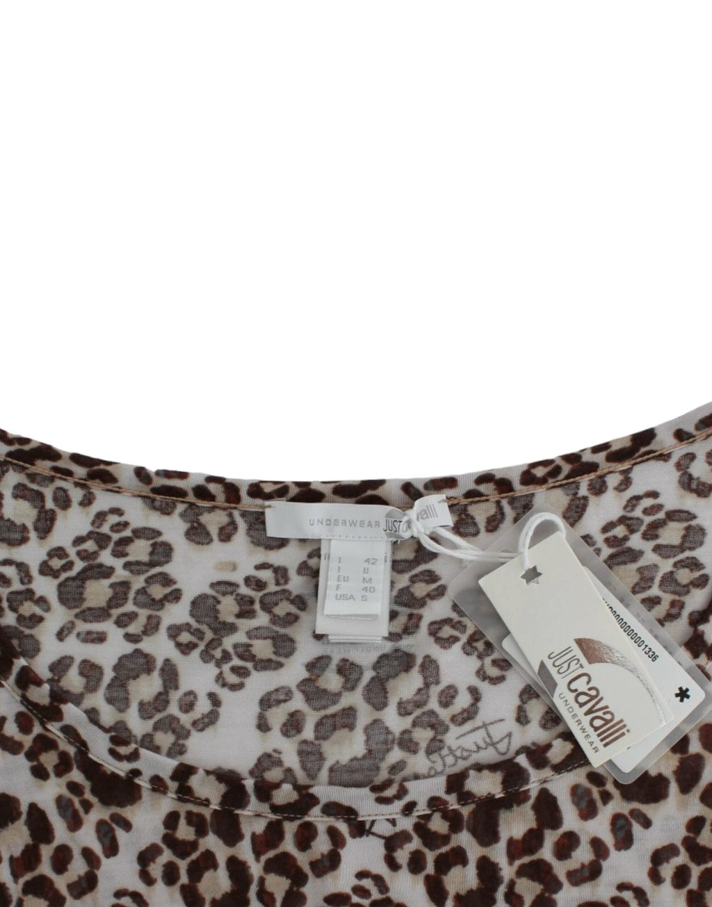 Cavalli Brown longsleeved lace top by Cavalli