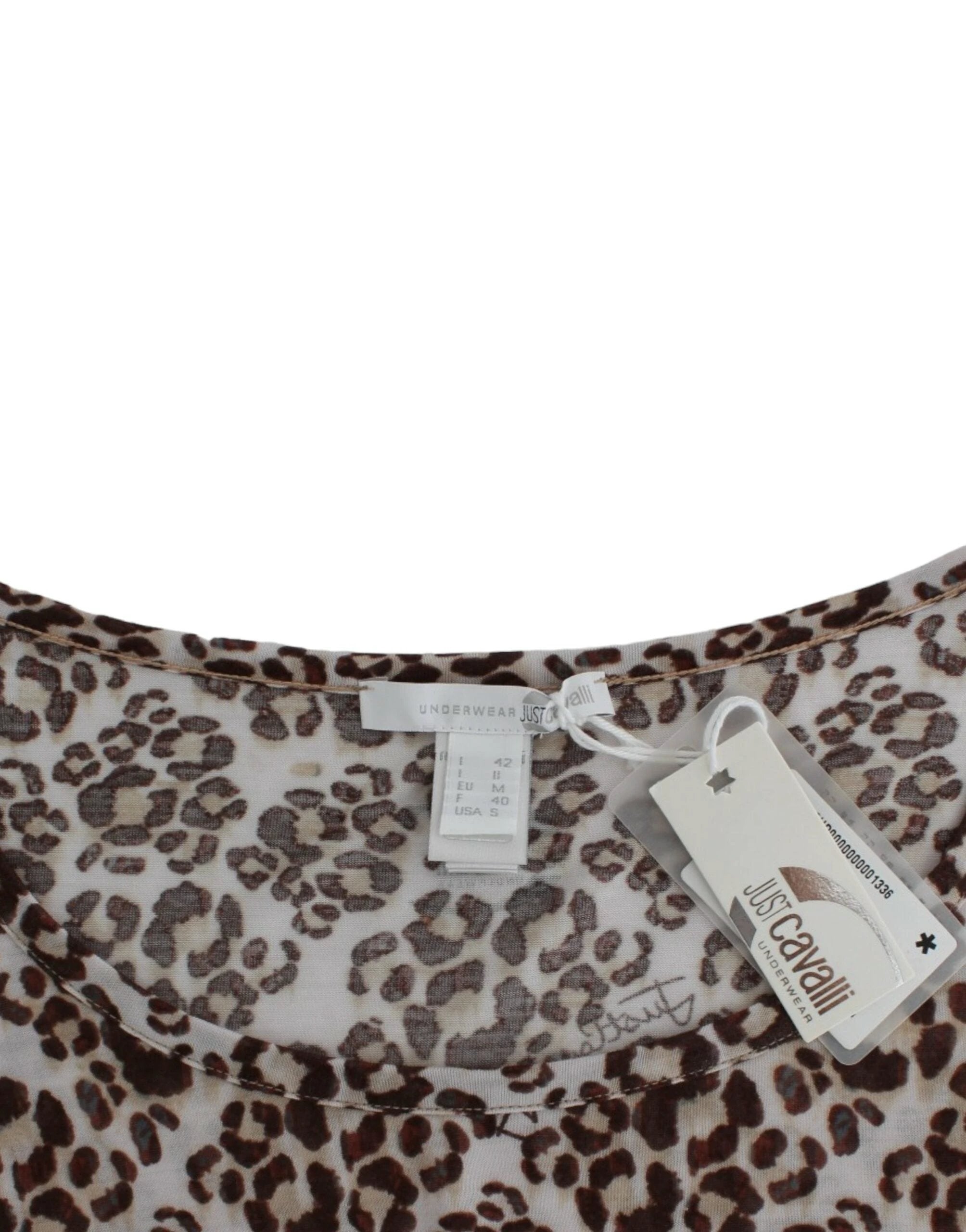 Cavalli Brown longsleeved lace top by Cavalli